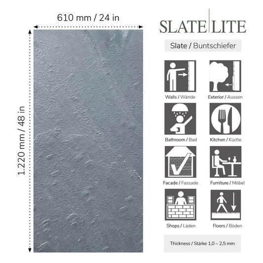 Steenfineer/Natuursteen Slate-Lite Belgium Blue