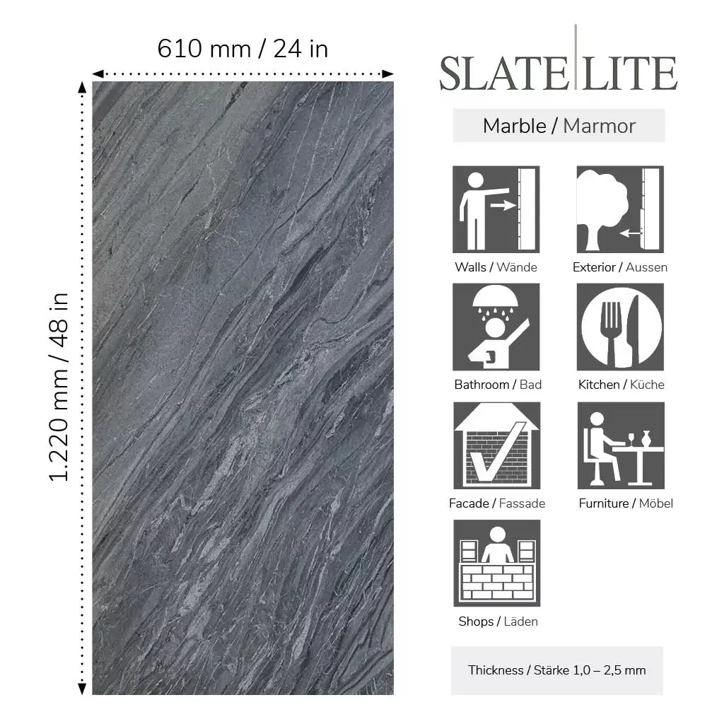 Natuursteen Slate-Lite Dark Creek