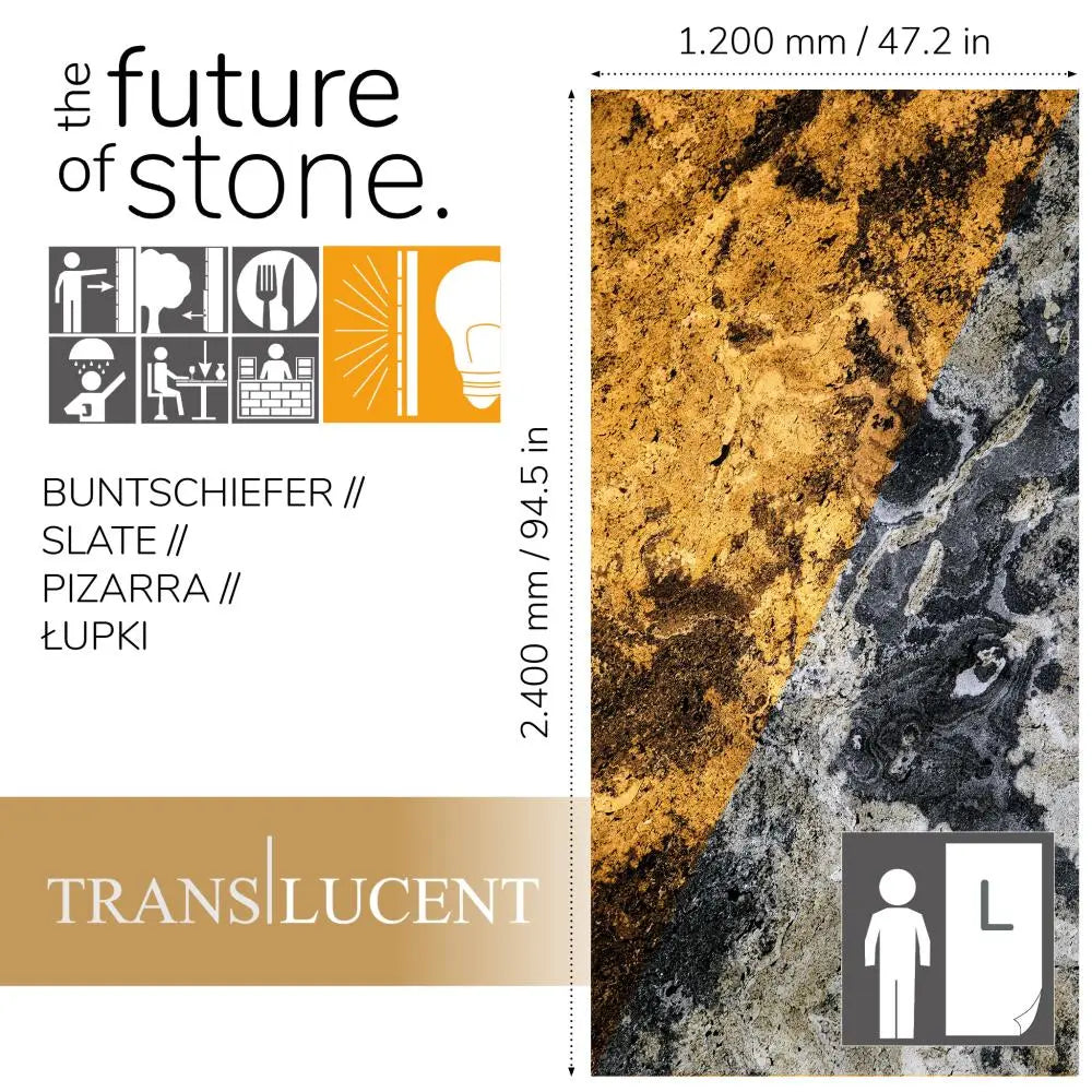 Natuursteen Translucent Stoneboard TL 240 x120cm x 4mm