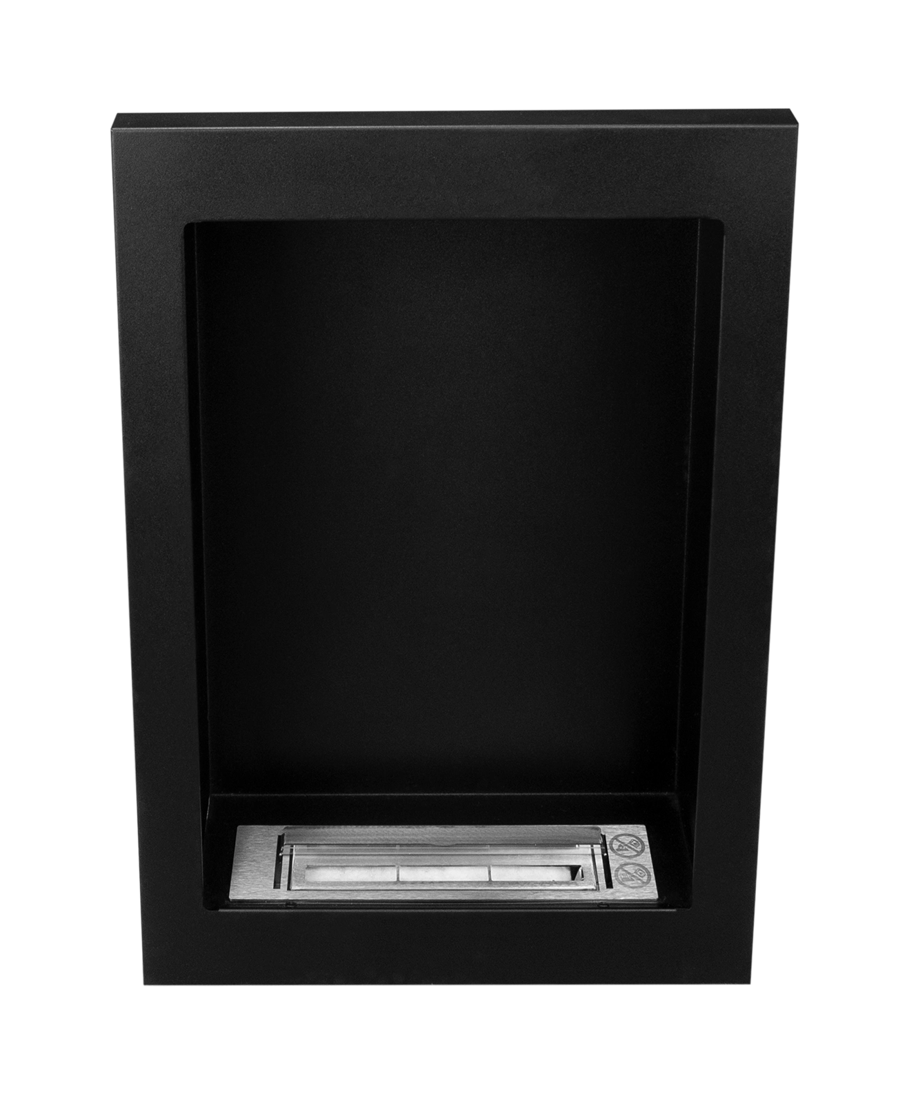 Bio ethanol haard – Vertical Hangmodel – Zwart Structuurmat