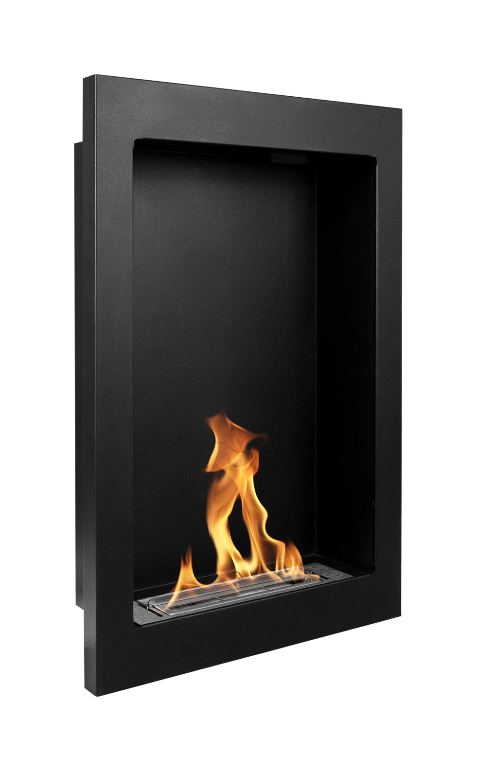 Bio ethanol haard – Vertical Hangmodel – Zwart Structuurmat