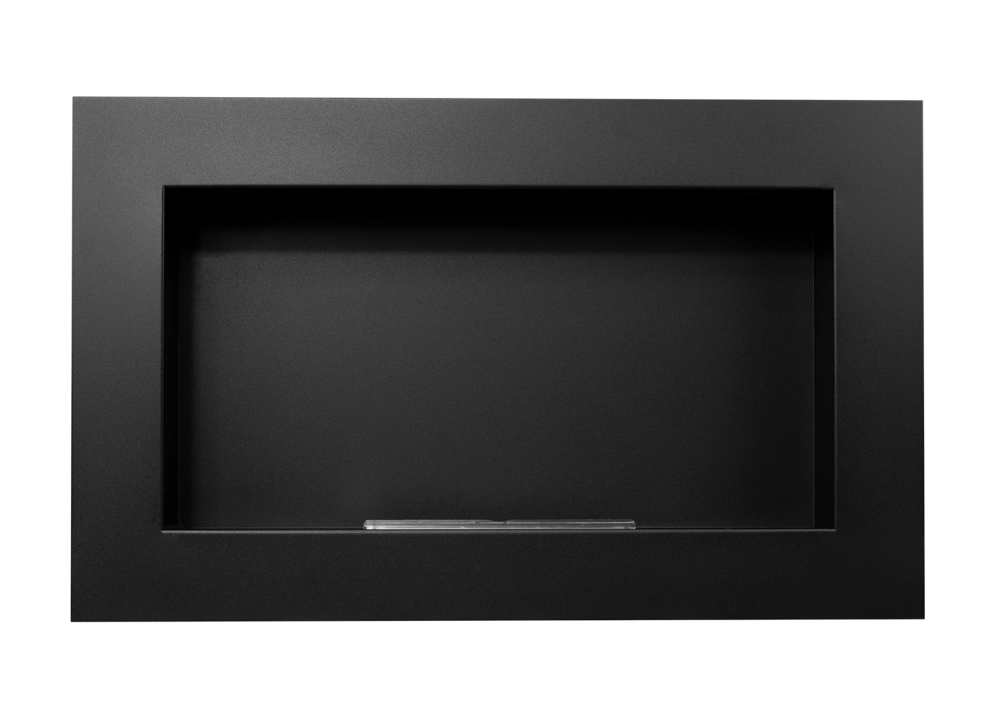 De Bio-ethanol haard zwart mat 650x400 cm zonder glas