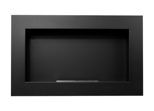 De Bio-ethanol haard zwart mat 650x400 cm zonder glas