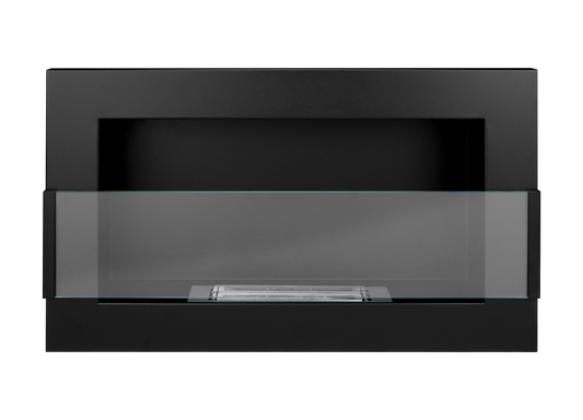 De Bio ethanol haard zwart 650x400 cm zwart mat