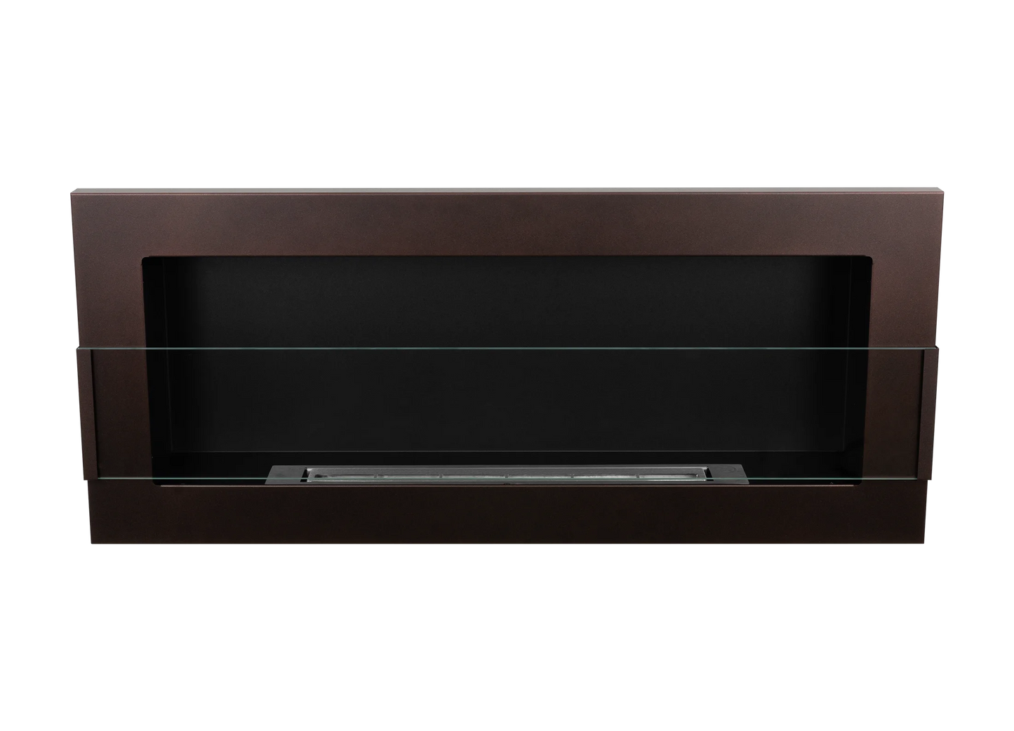 De Bio ethanol haard BRONZ 900x400 met glas