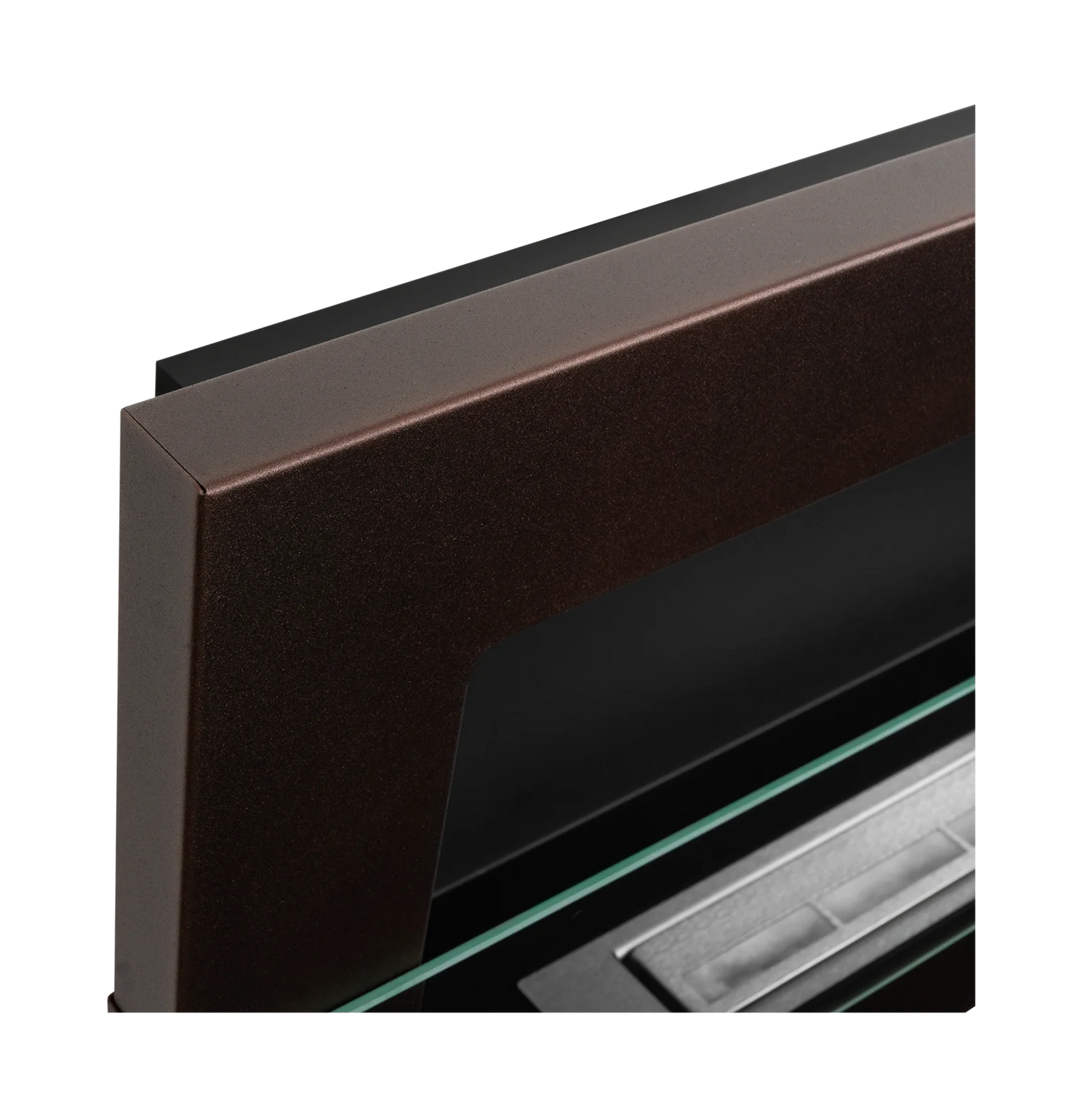 De Bio ethanol haard BRONZ 900x400 met glas