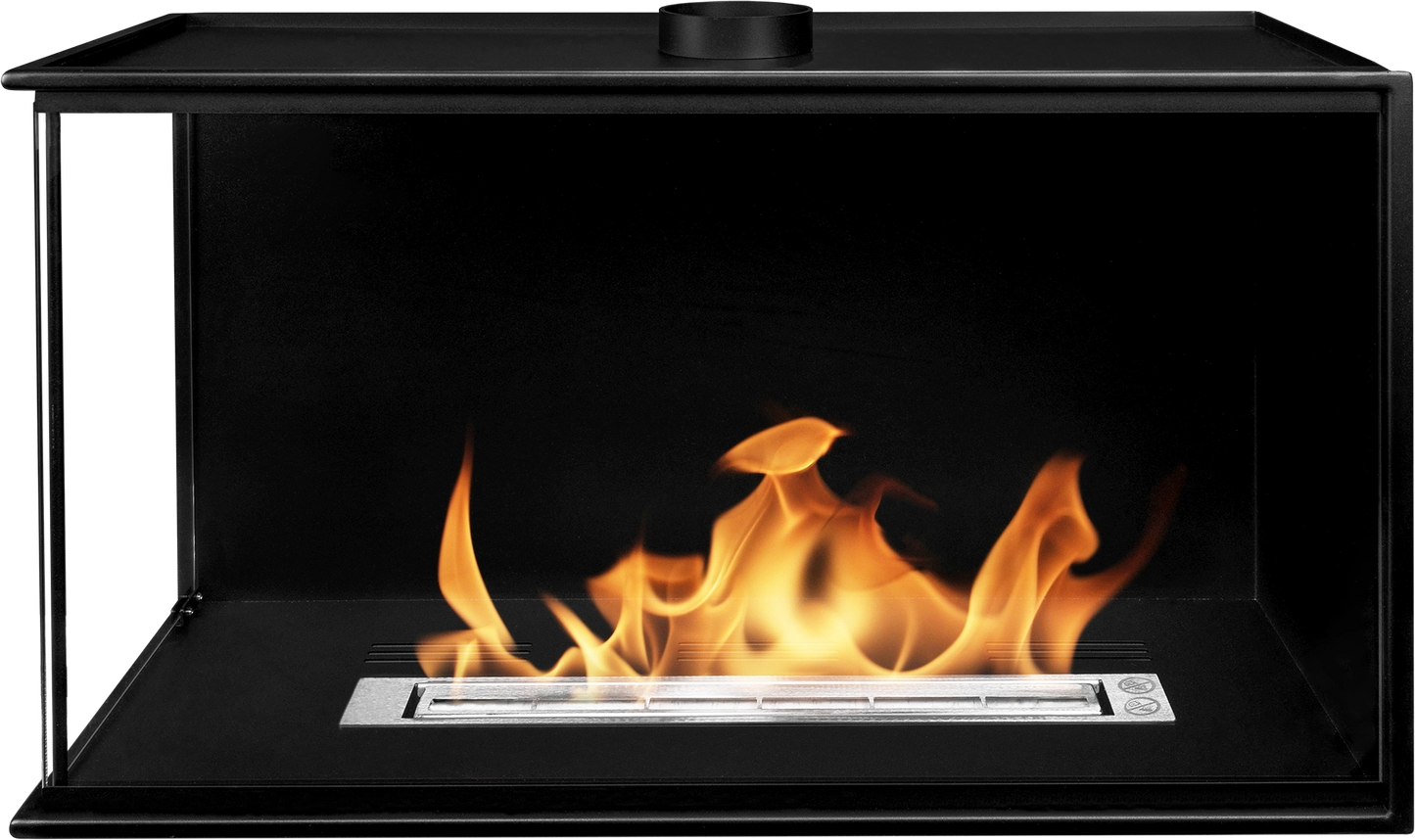Inbouw hoek bio-ethanol haard BIO-EKO Links