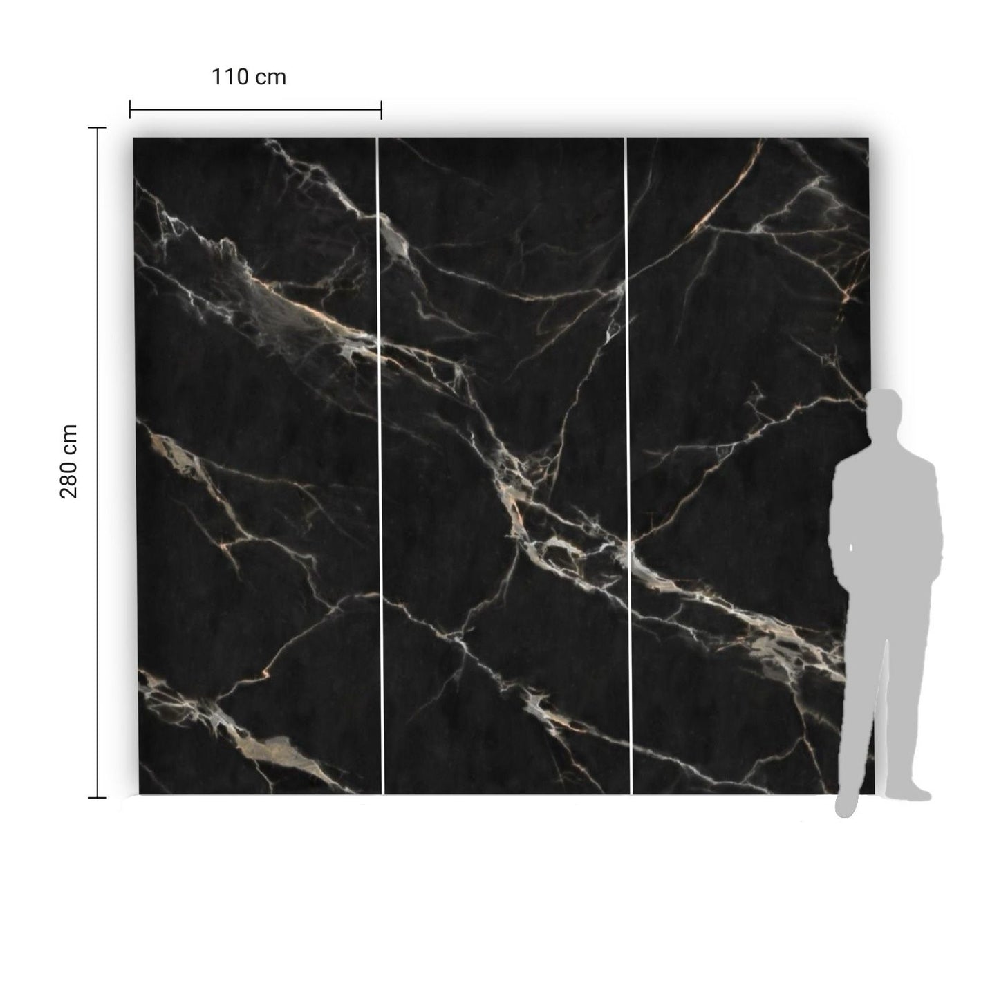 Koolstofpaneel MARQUINA GOLD MAT