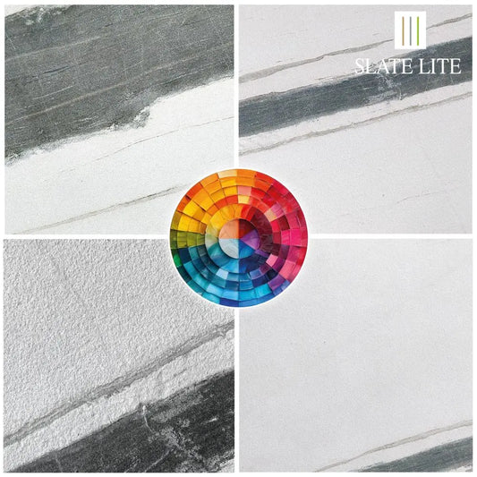 Natuursteen Slate-Lite Panda White 45°