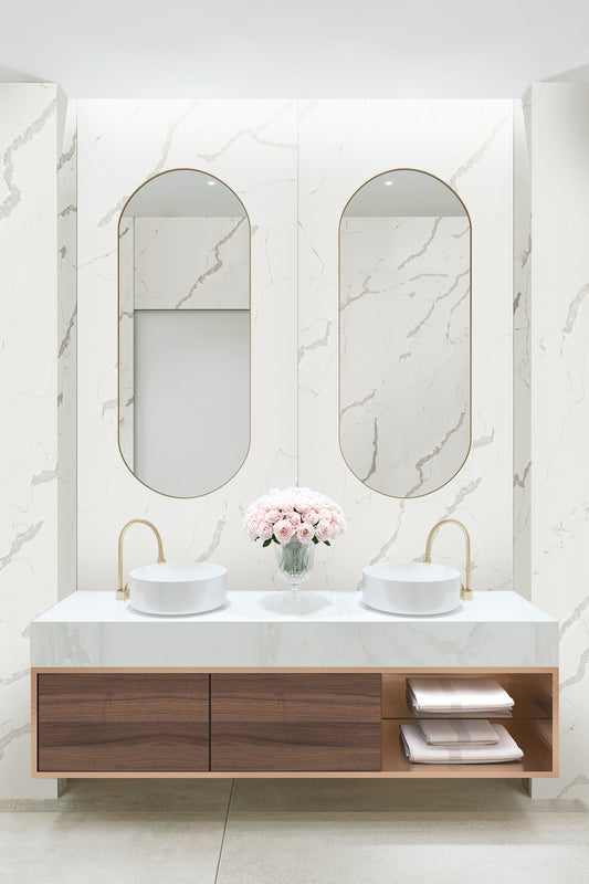LUXE Koolstofpaneel CARRARA