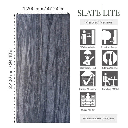 Natuursteen Slate-Lite Dark Creek