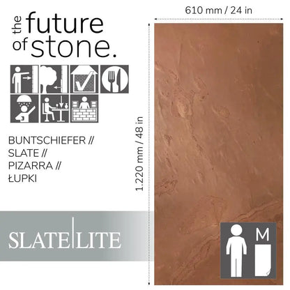 Natuursteen Slate-Lite Terra Rosso