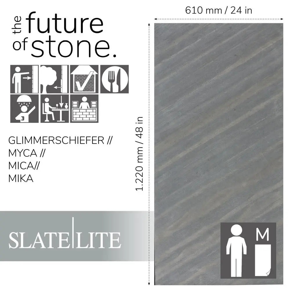 Natuursteen D. Black 45° Slate-Lite