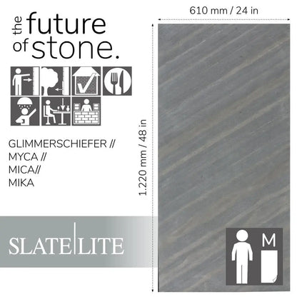 Natuursteen D. Black 45° Slate-Lite