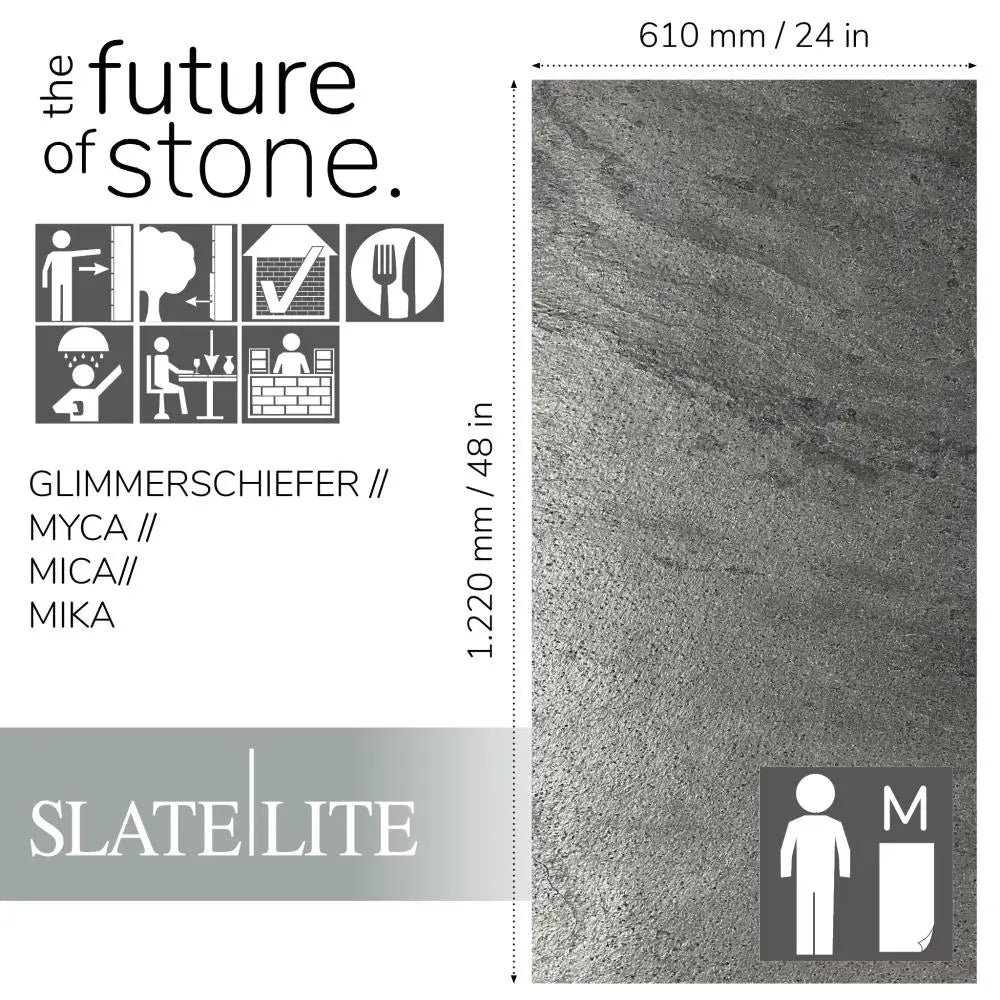 Natuursteen Silver Grey Slate-Lite