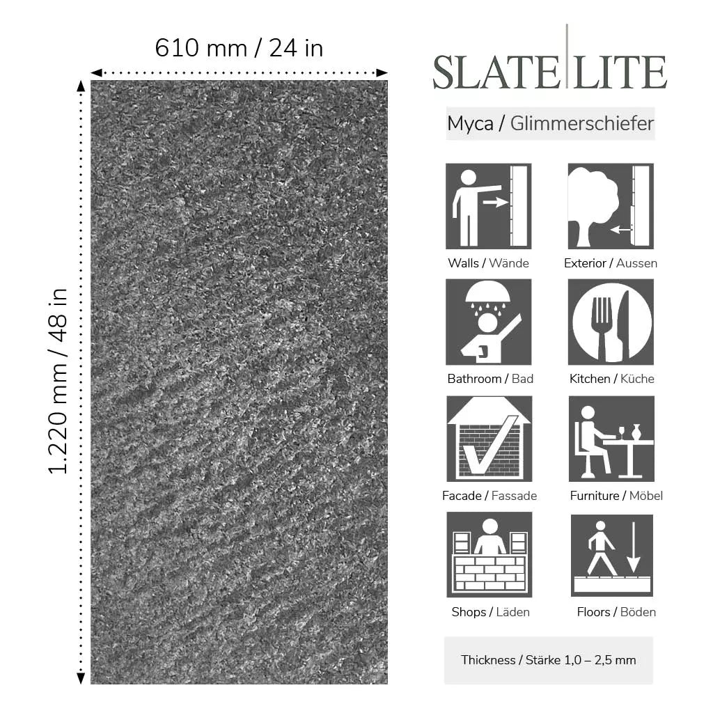 Natuursteen Slate-Lite Galaxy Black Pure