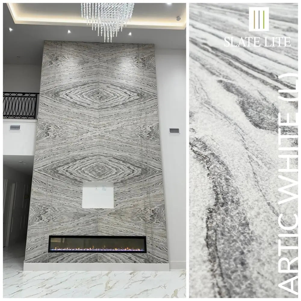 Natuursteen Slate-Lite Arctic White 45°