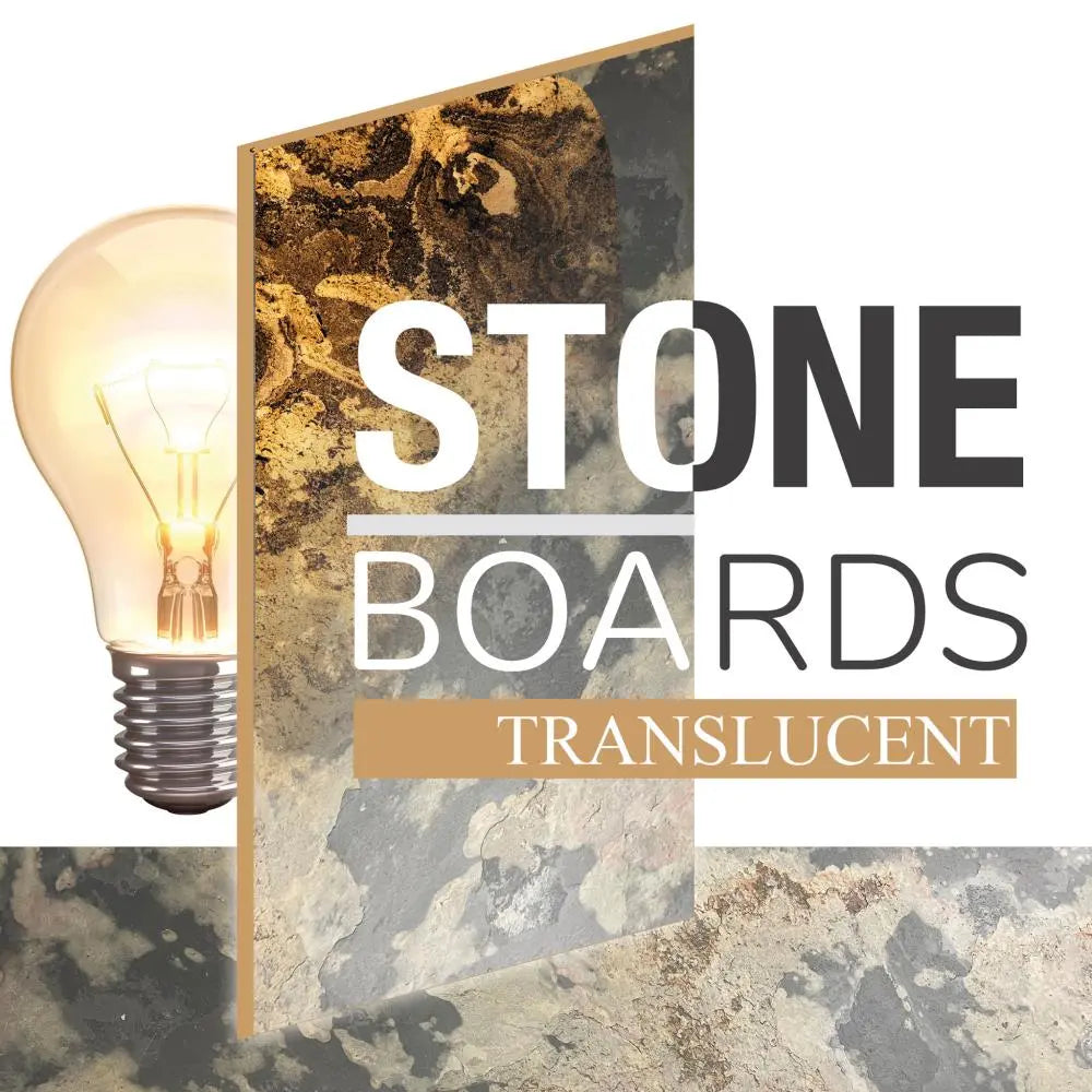 Natuursteen Translucent Stoneboard TL 240 x120cm x  4mm