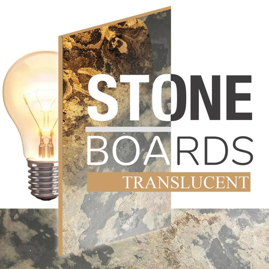 Natuursteen Translucent Stoneboard TL 240 x120cm x  4mm