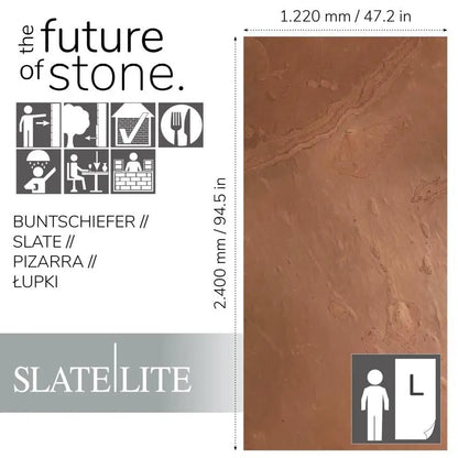 Natuursteen Slate-Lite Terra Rosso