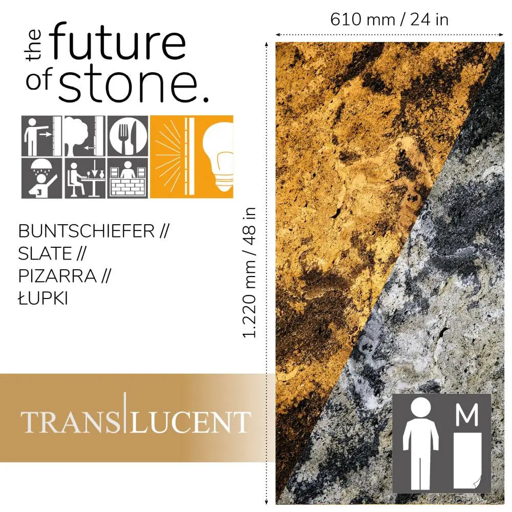 Natuursteen Translucent SLATE LITE Rustique