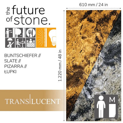 Natuursteen Translucent SLATE LITE Rustique