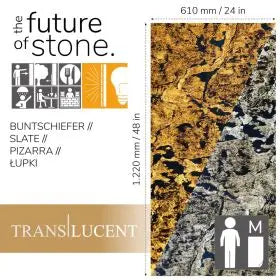 Natuursteen Translucent SLATE LITE Tan
