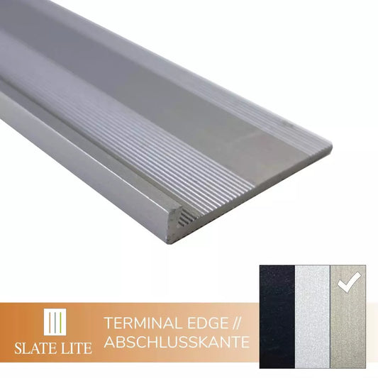 Profiel Terminal Edge staal F-Line 250 cm