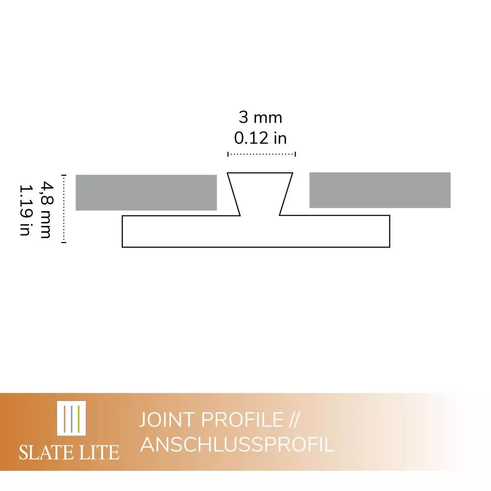 Joint Profile black F-Line 250cm