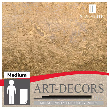 Metalen Look in Steenfineer Artdecors Lite Gold Medal