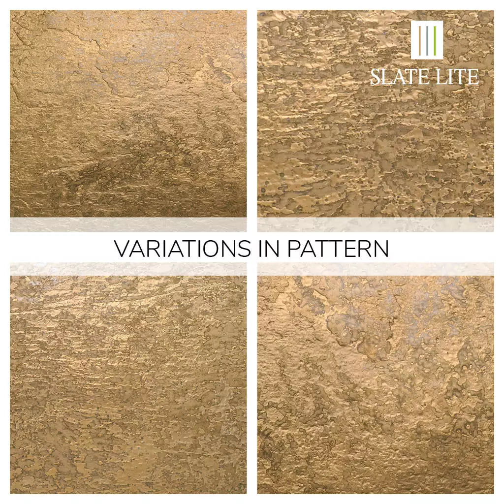 Metalen Look in Steenfineer Artdecors Lite Gold Medal