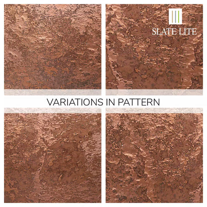 Metalen Look in Steenfineer Artdecors Lite Copper