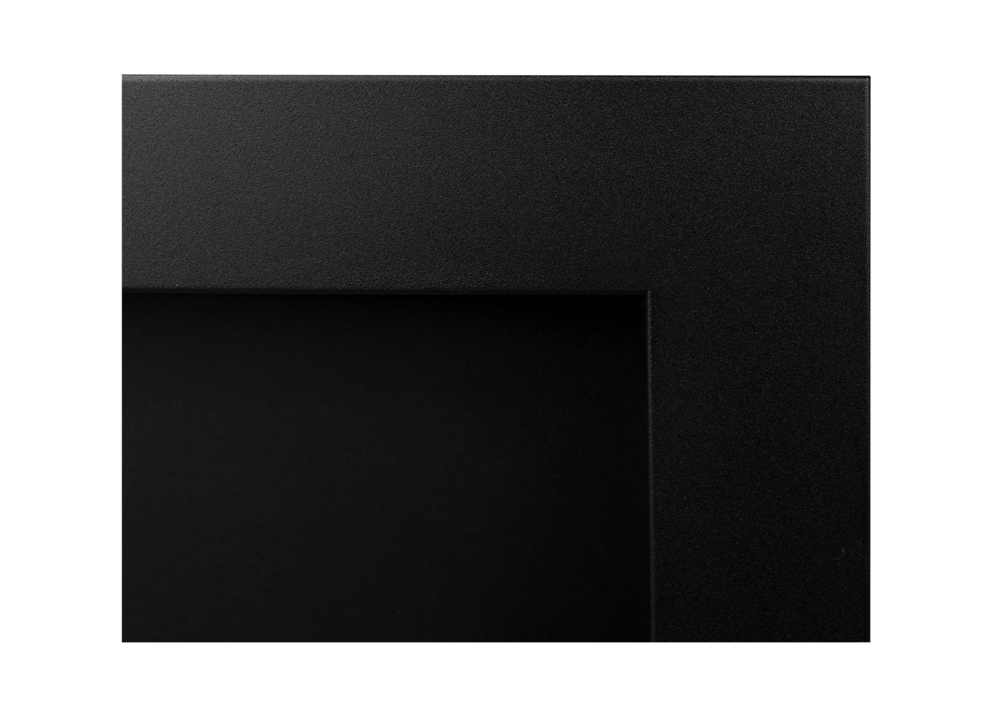 De Bio haard zwart mat  1200x400 cm met glas