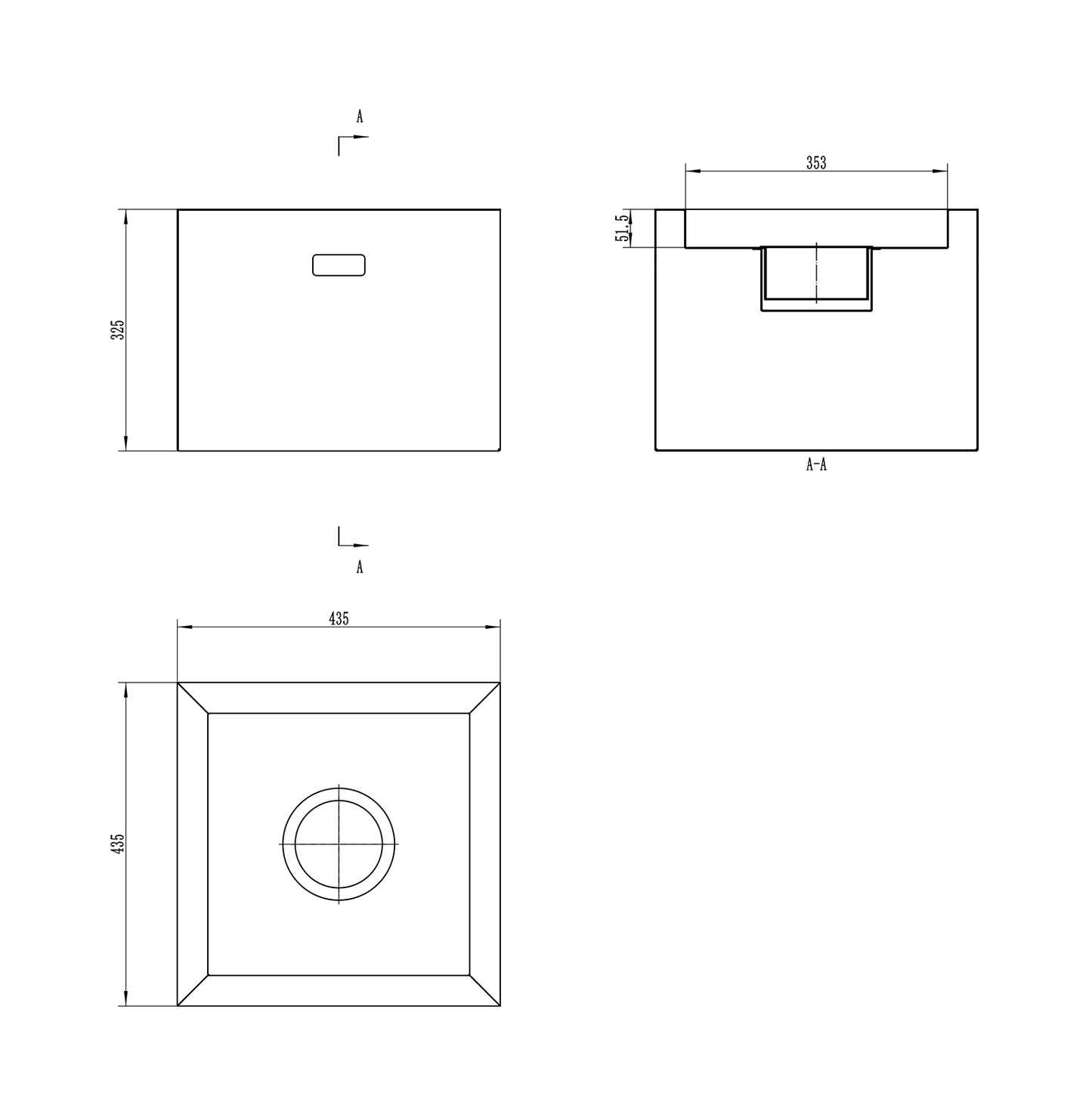 De Bio ethanol haard VRIJ Novium 32,5 cm x 43,5 cm