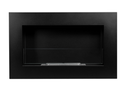 De Bio haard zwart 650x400 cm met glas