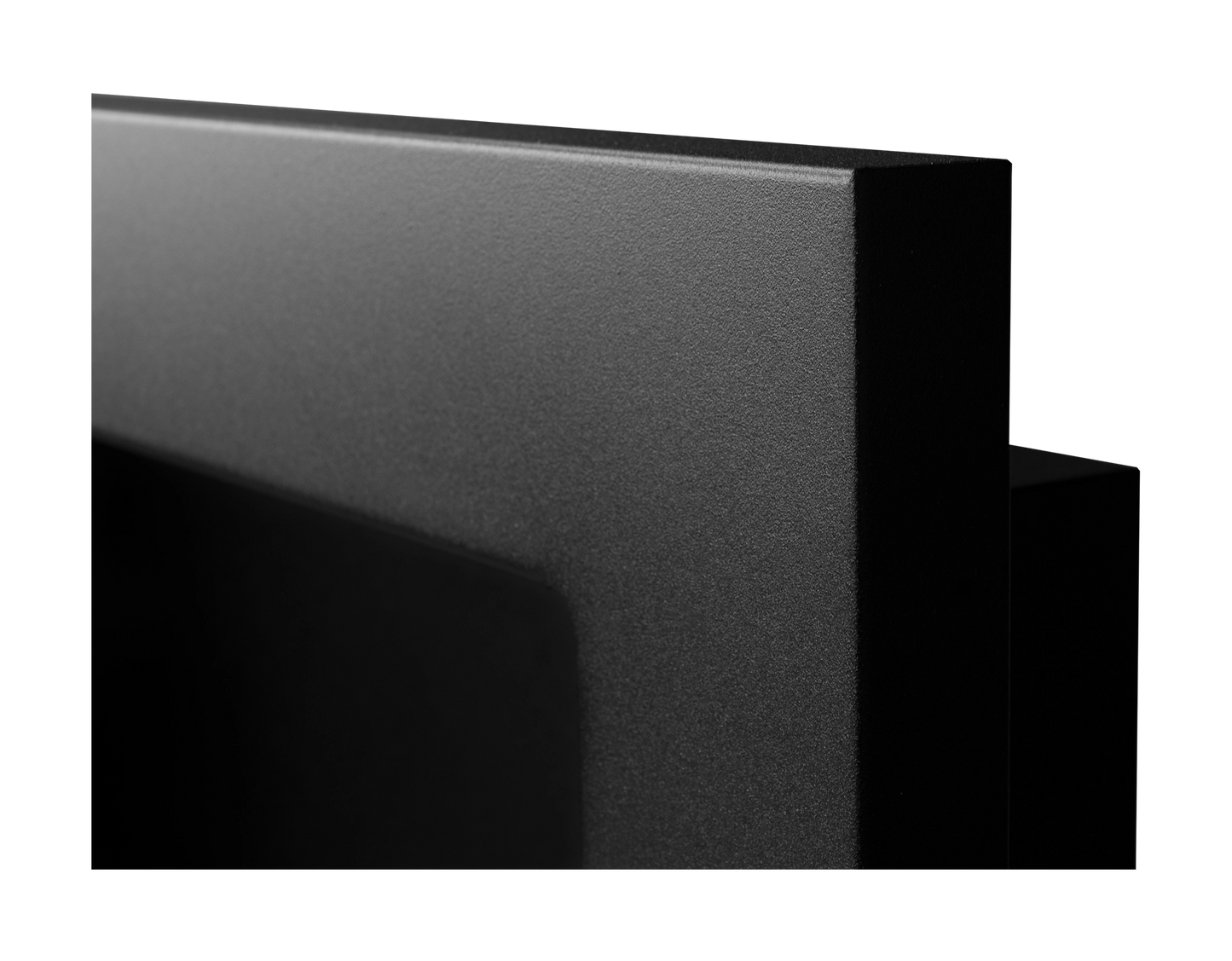 De Bio haard zwart 650x400 cm zwart mat