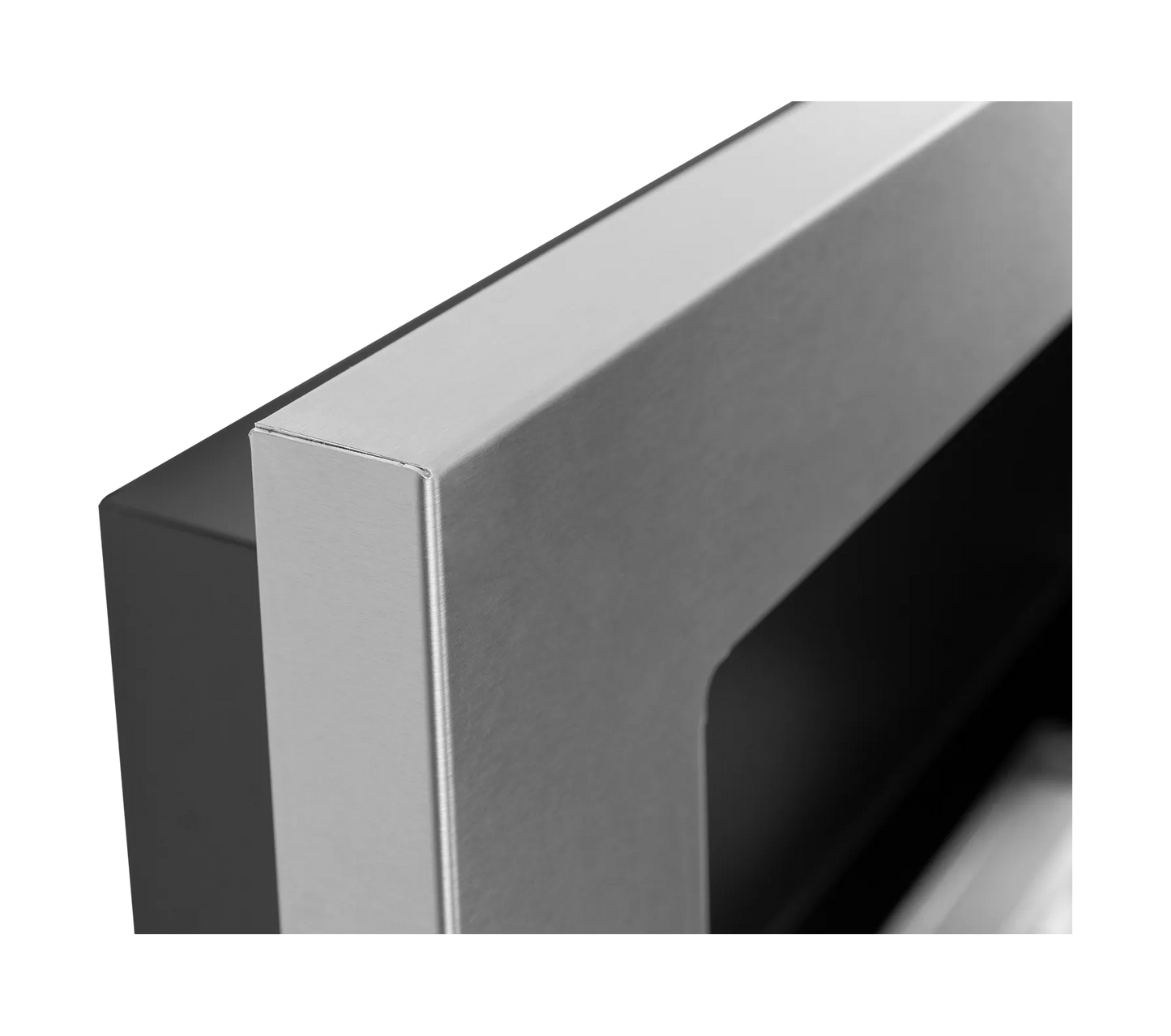 De Bio haard silver glans 650x400 cm met glas