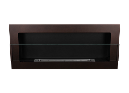 De Bio haard BRONZ 900x400 met glas