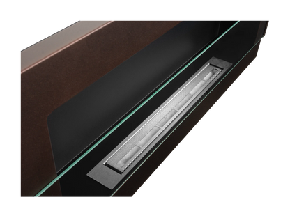 De Bio haard BRONZ 900x400 met glas