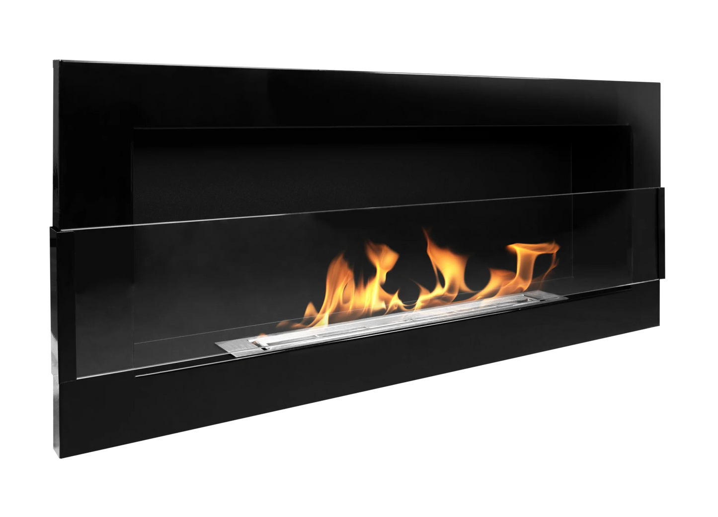 De Bio haard zwart  900x400 glans