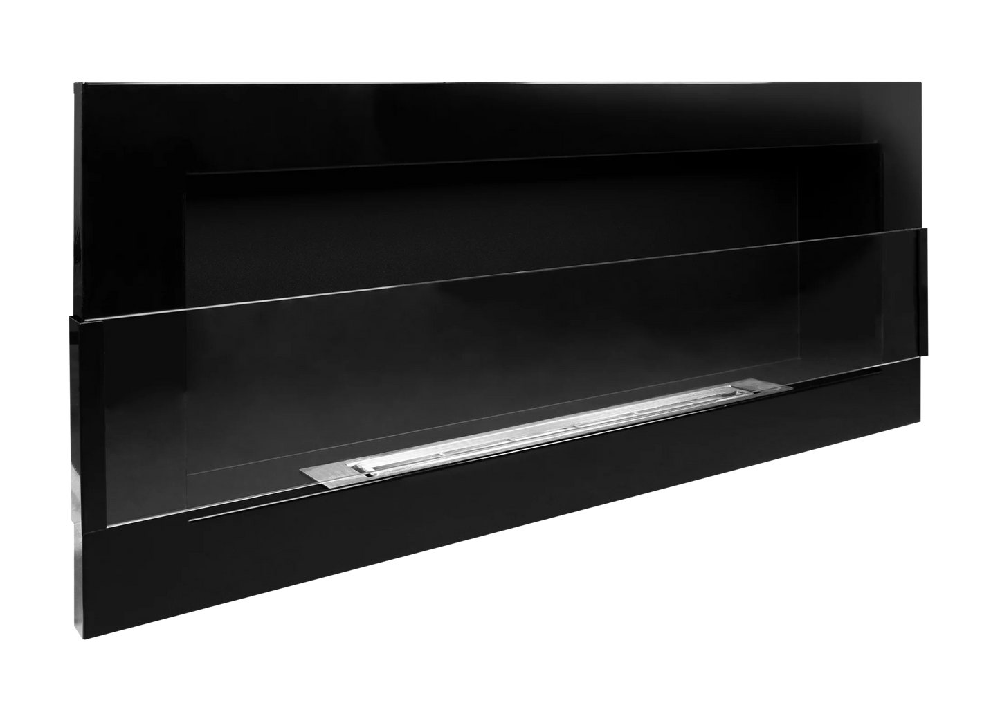 De Bio haard zwart  900x400 glans