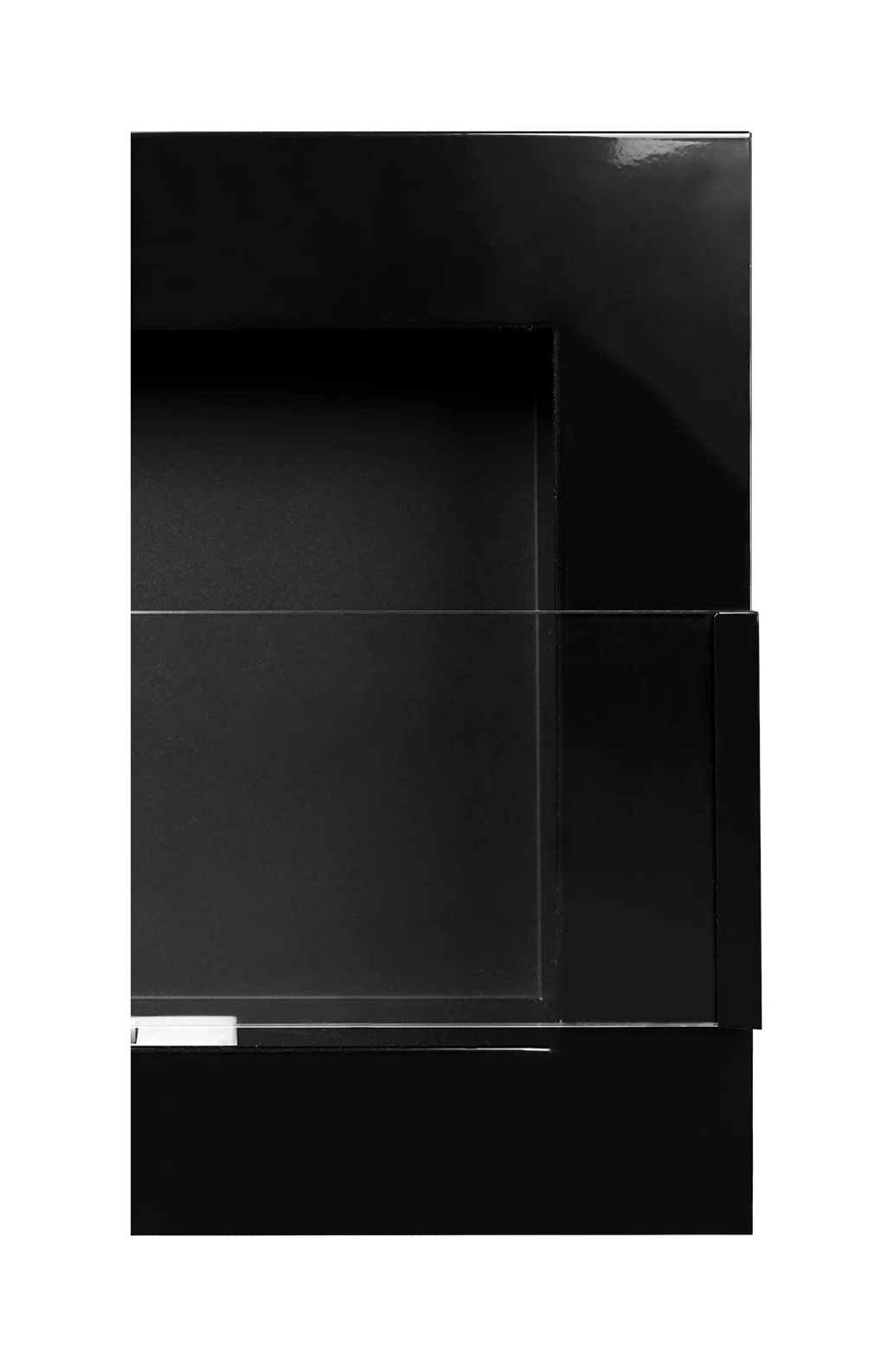 De Bio haard zwart  900x400 glans