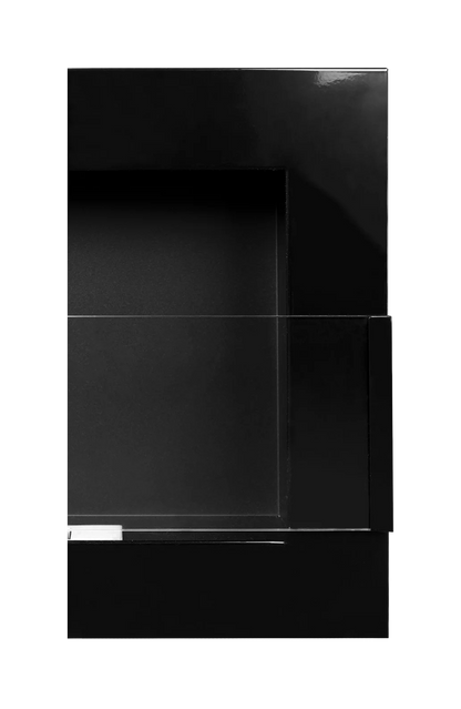 De Bio haard zwart  900x400 glans