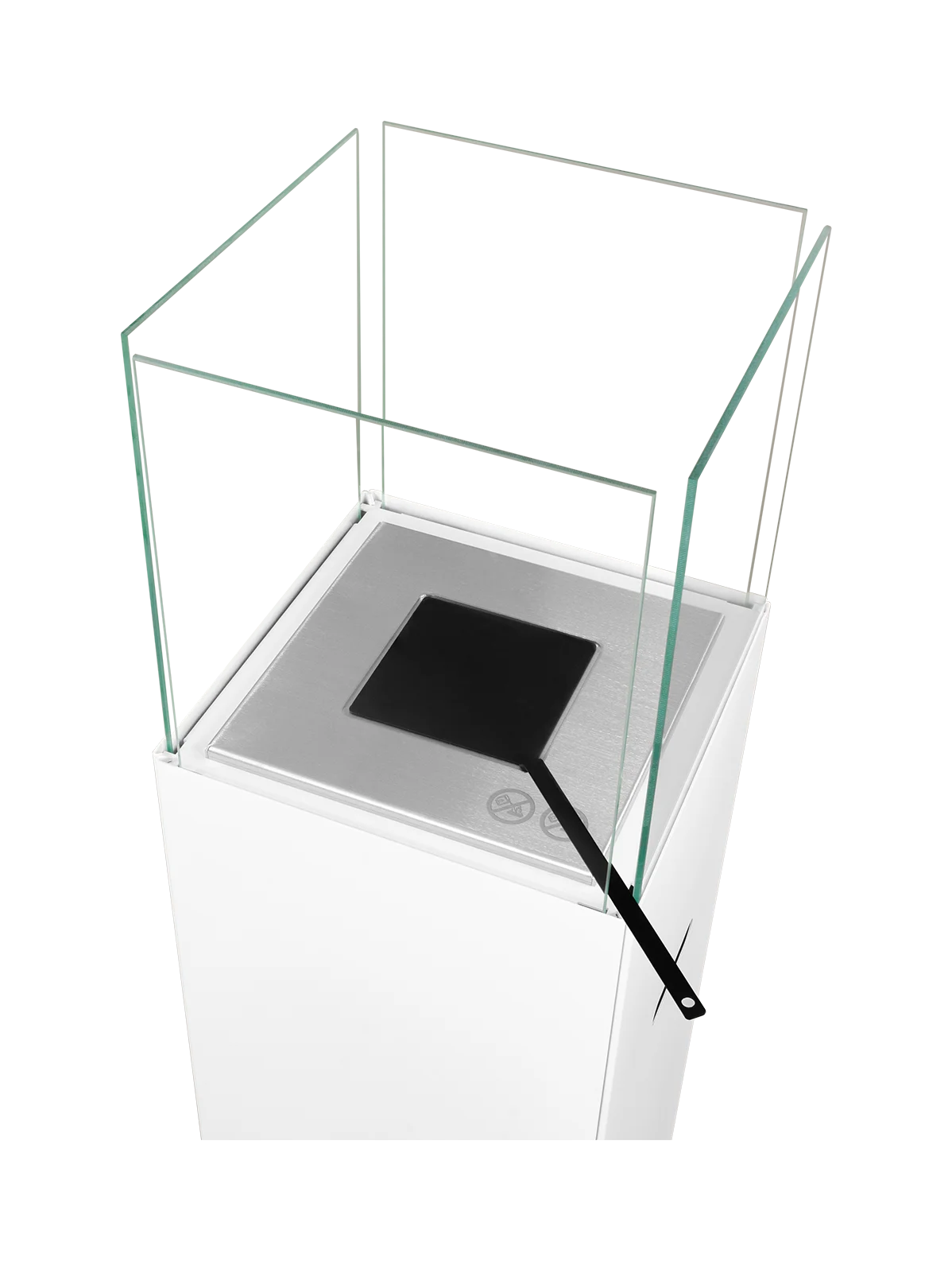 De Bio ethanol haard VRIJ Venetie WIT