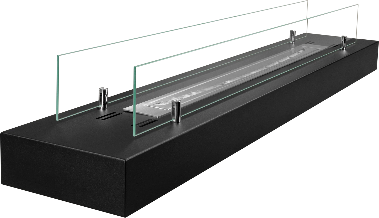 De Bio haard VRIJ  120 cm met glas