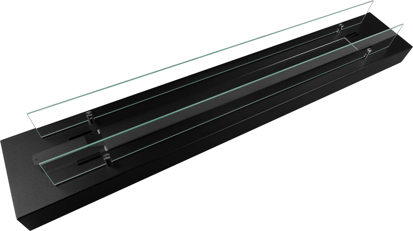 De Bio haard VRIJ  120 cm met glas