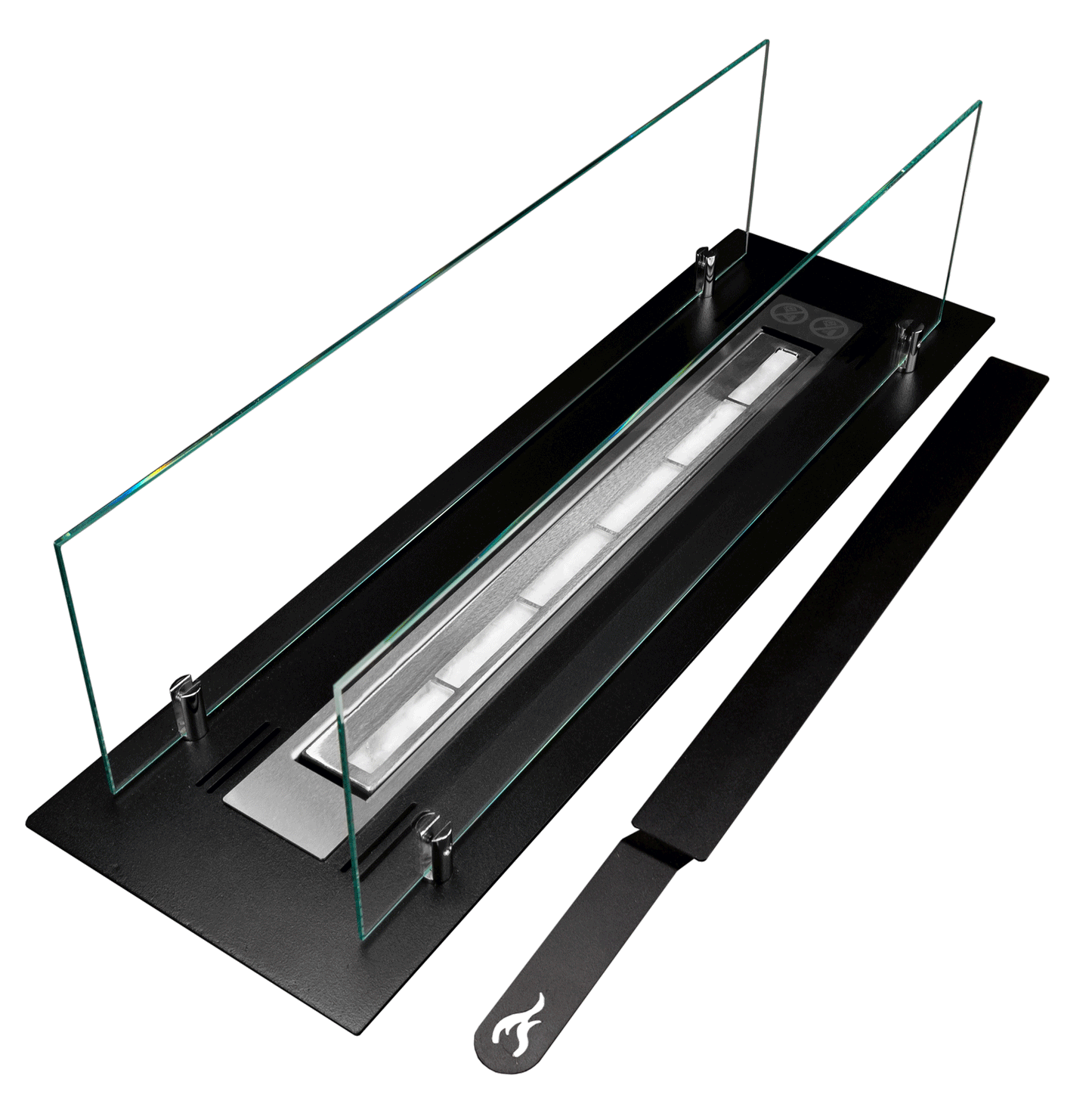 De Bio haard INBOUW 65 cm met glas