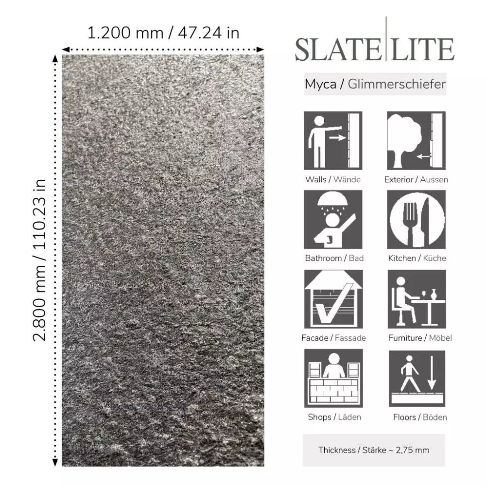 Natuursteen Slate-Lite Galaxy Black Pure