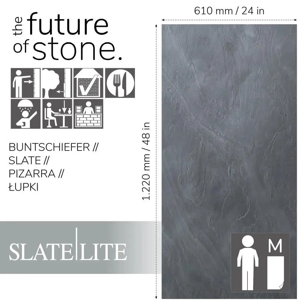 Natuursteen Nero Slate-Lite