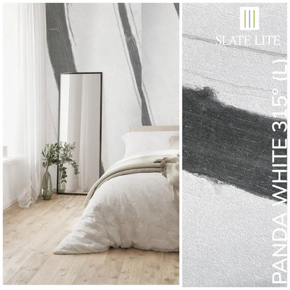 Natuursteen Slate-Lite Panda White 315°